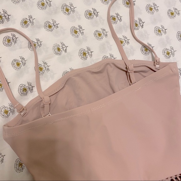 Zimmermann bayou ruffled one piece pink blush swim 0 New - Picture 4 of 9